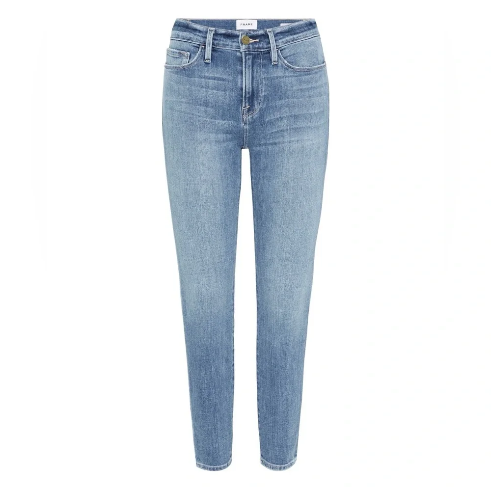 Frame Denim Le‎ Skinny de Jeanne Crop Jeans Light/Medium Wash size 28